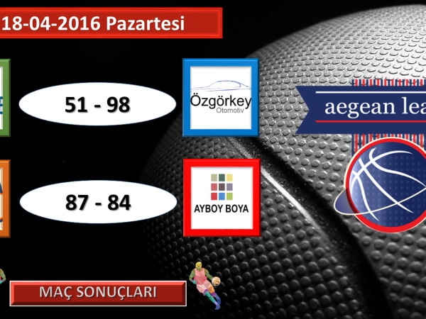 Aegean League | 2016 SPRING CUP' TA 8. HAFTA PLAY OFF 1. KARŞILAŞMALARI / 1. GÜN...