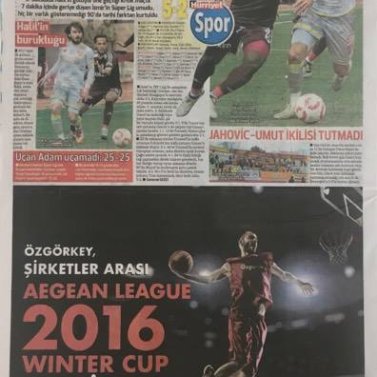 Aegean League | Haber - 2016 WINTER CUP ŞAMPİYONU ÖZGÖRKEY BASIN HABERLERİ / 2