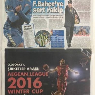 Aegean League | Haber - 2016 WINTER CUP ŞAMPİYONU ÖZGÖRKEY BASIN HABERLERİ / 1