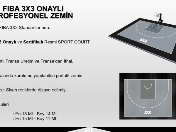 Aegean League | FIBA 3X3 ONAYLI RESMİ PROFESYONEL ZEMİN...